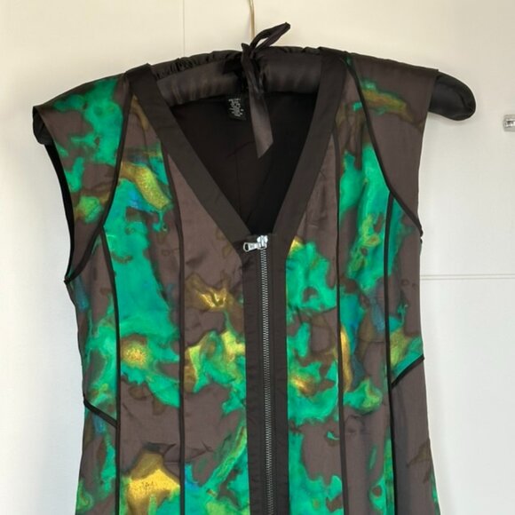 Peacock-inspired Kenneth Cole NY Dress S: XS - Picture 2 of 9